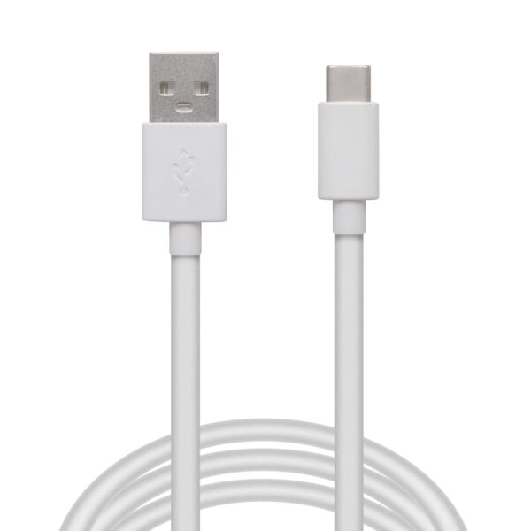 Adatkábel - USB Type-C - fehér - 2 m