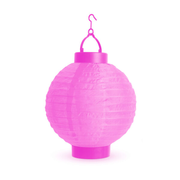 LED-es lampion - 1 LED - magenta - 2 x AAA - Image 2