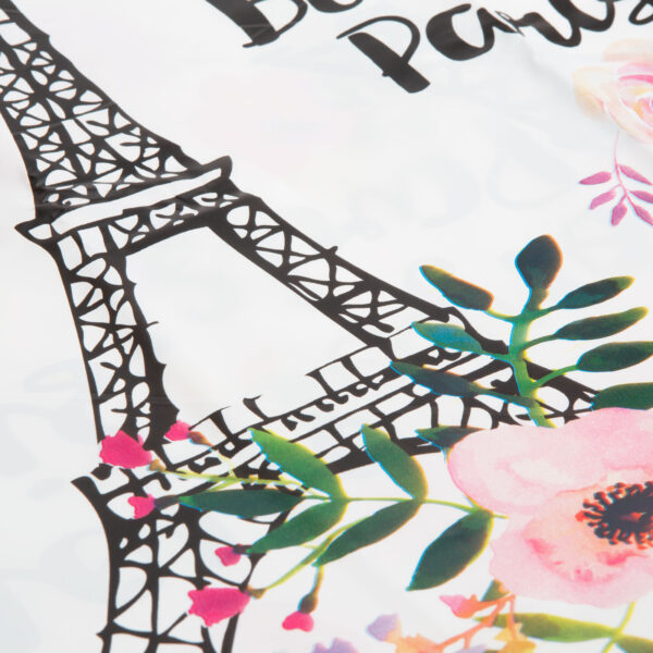 Zuhanyfüggöny - Eiffel-torony mintás - 180 x 180 cm - Image 2