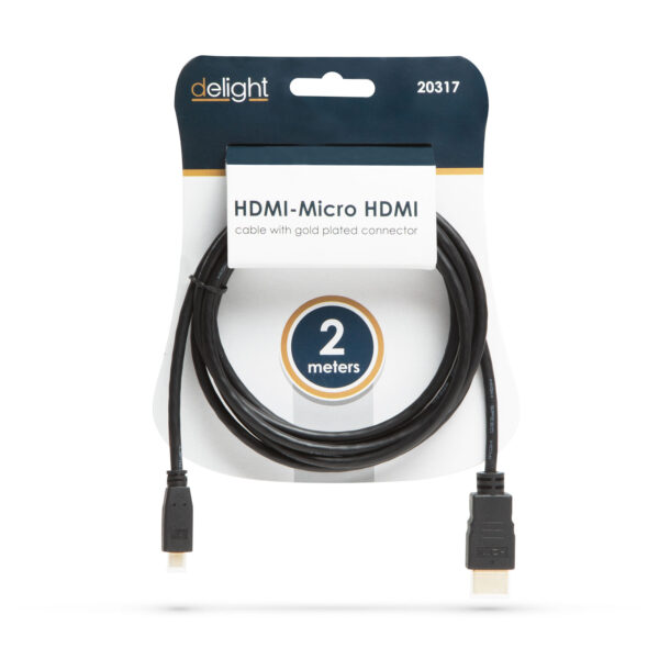 Micro HDMI kábel • 2 m - Image 2