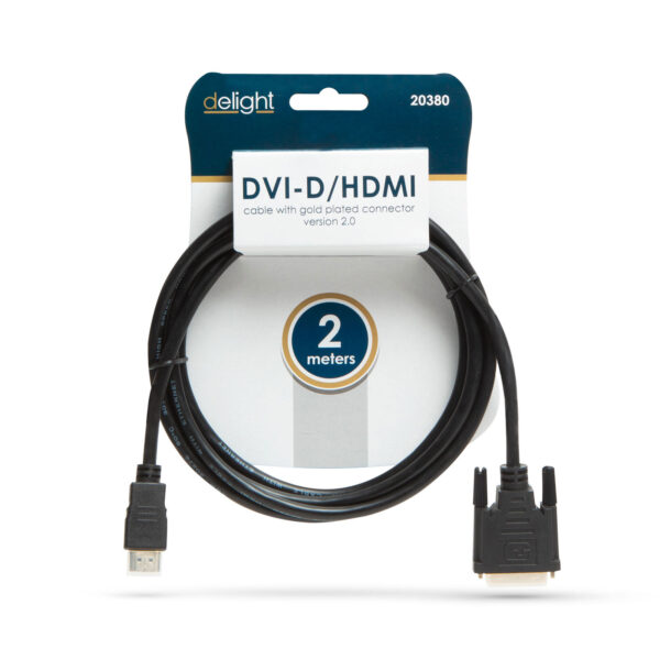 DVI-D / HDMI kábel • 2 m - Image 2