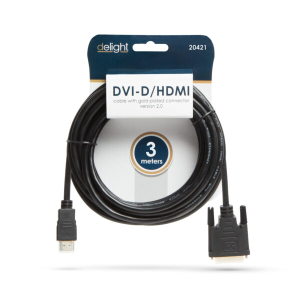 DVI-D / HDMI kábel · 3 m - Image 2