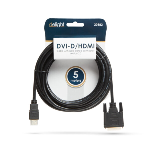 DVI-D / HDMI kábel • 5 m - Image 2