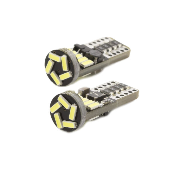 Autós LED - CAN127 - T10 (W5W) - 150 lm - can-bus - SMD 3W - 2 db / bliszter - Image 2