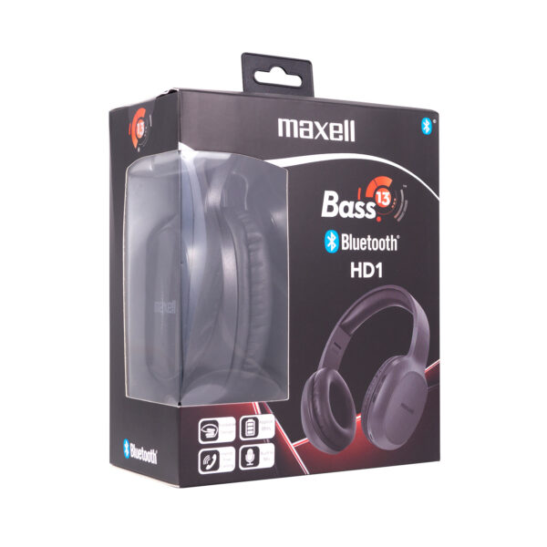 Maxell BT BASS13 HD1 fejhallgató - fekete - Image 2