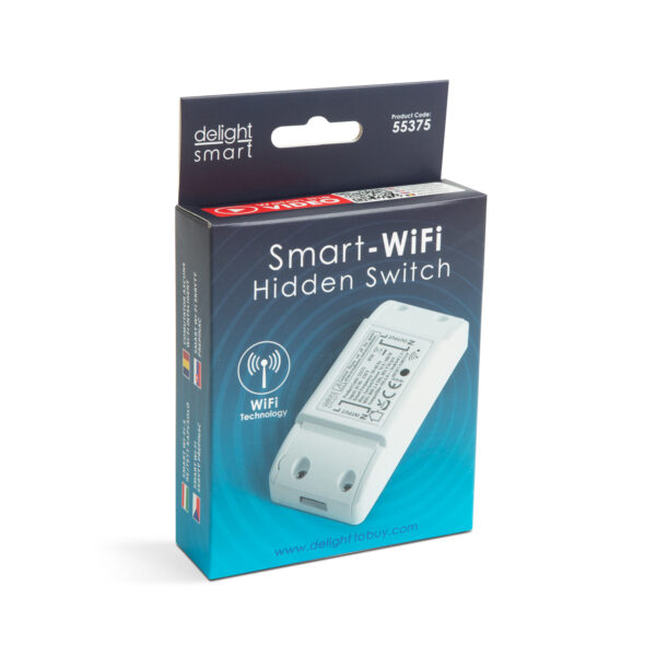 Smart Wi-Fi-s rejtett kapcsoló - 90-250V, 16A - Amazon Alexa, Google Home, IFTTT kompatibilitás - Image 2